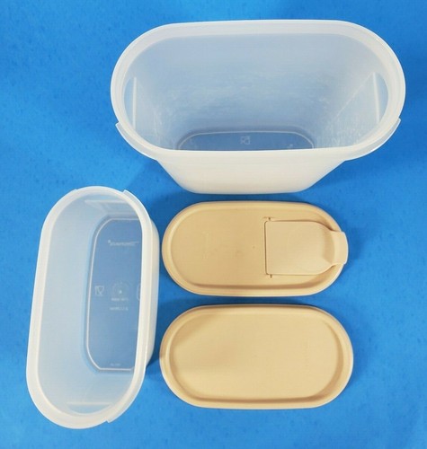 2er Set Tupperware Aufbewahrungsbehälter 1614-4_9,75 Tassen & 1612-24_4,75 Tassen mit Deckel - Bild 6 von 8