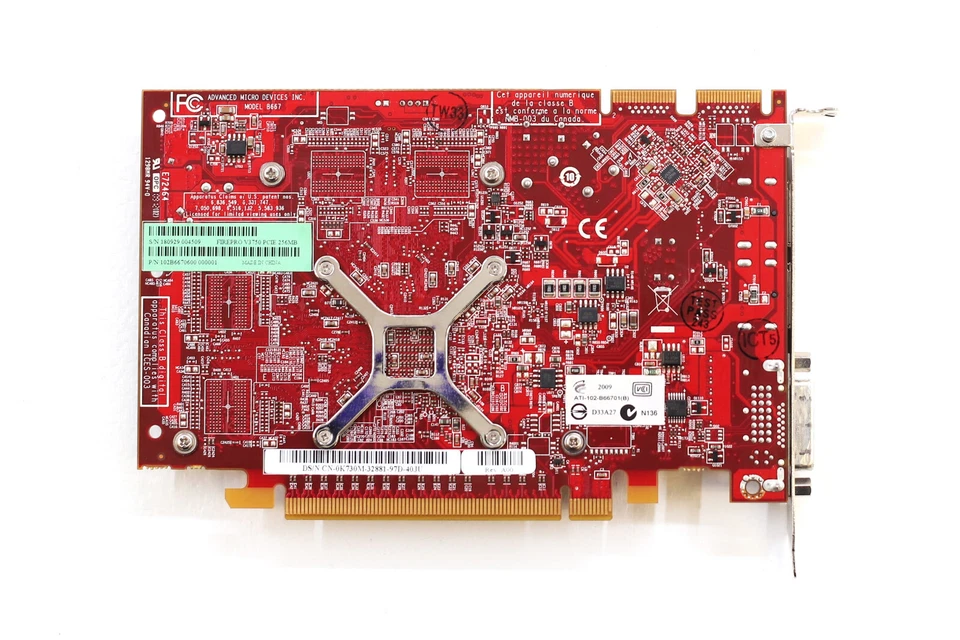 Dell ATI FirePro V3750 256MB GDDR3 PCIe Graphic Card Dell P/N: 0K730M Tested - Image 4 of 4