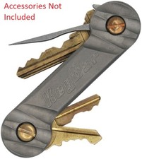 KeyBar Tools Included Clip, Screws W/Link For Key Fob. Carved Titanium Handle