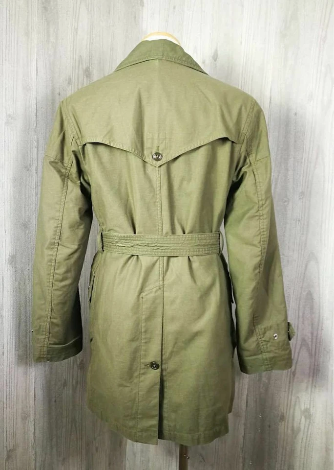 🔥РЕДКАЯ🔥MSRP $795 инженерной одежды военного офицера пальто подпоясанный куртка S MiUSA - Изображение 2 из 4