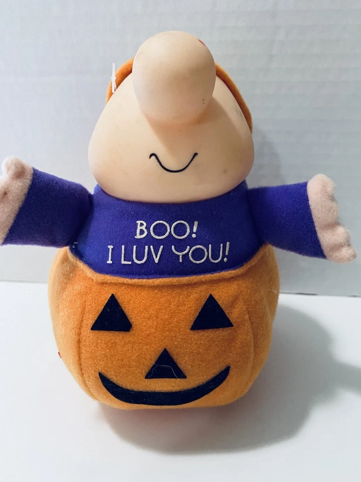 Ziggy Pumpkin Plush Stuffed Animal Toy Tom Wilson 1990 "Boo! I Luv You!" AGC - Image 3 of 4