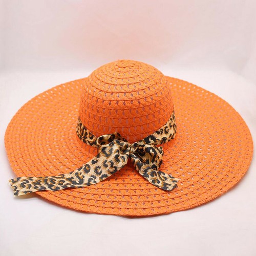 Women Brim Straw Hat Sun Floppy Wide Brim Hats Bowknot Folding Beach Caps Hom JE - Picture 17 of 24