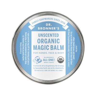 New Dr. Bronner's Organic Unscented Magic Balm 57g Dr Bronners