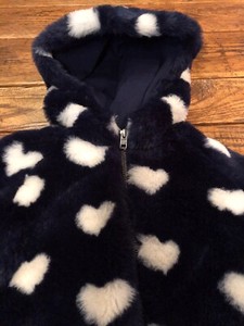 navy blue fuzzy jacket