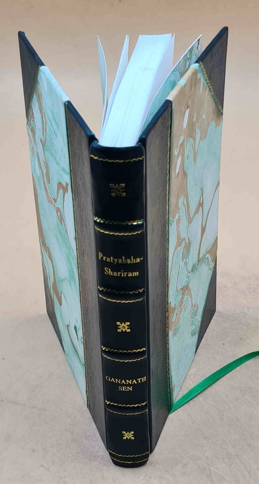 Pratyaksha-ShariraRam Sanskrit Human Anatomy Leather Bound Book