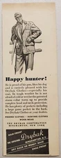 1946 Print Ad Drybak Hunting, Fishing & Outdoor Clothes Made in Binghamton,NY