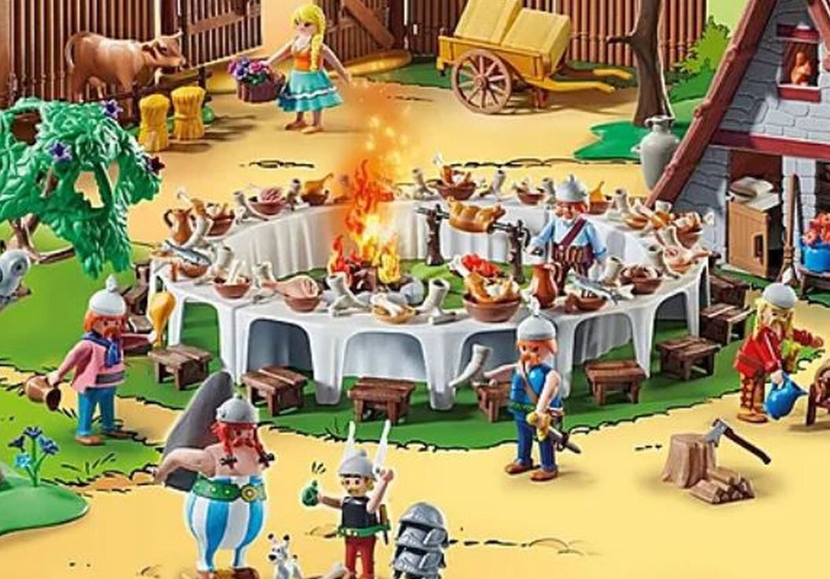 ASTÉRIX : LE banquet du village Playmobil 70931 réf 143 EUR 5,59