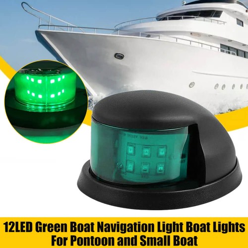 Boat Navigation Lights Green 12 LED Marine Navigation Light Boat Bow Light 12V - Bild 7 von 14