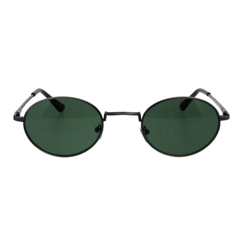Gafas de sol ovaladas redondas de metal años 90 proxeneta estrechas - Imagen 3 de 17