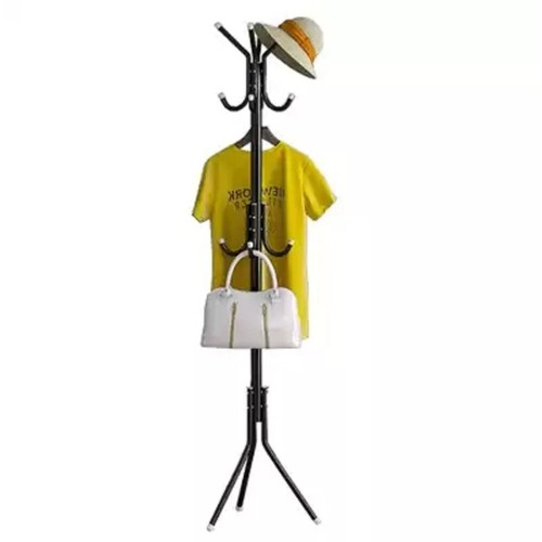 14 Hooks Coat Stand Coat Hat Jacket Umbrella Floor Standing Rack Clothes Hanger - Picture 10 of 14