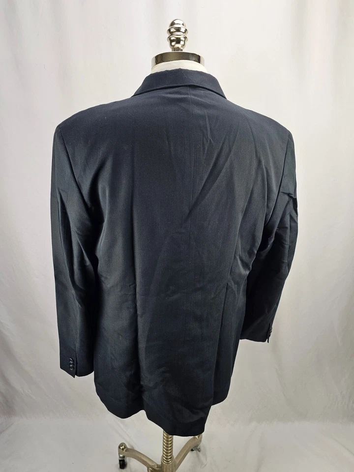 Perry Ellis Men's Black Blazer Jacket 44L - Image 4 of 4