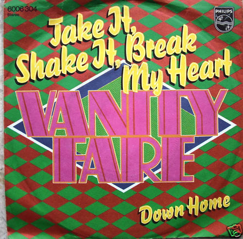 7" 1973 ! VANITY FARE : Take It Shake It Break My Heart - Afbeelding 1 van 1