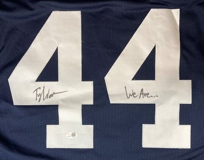 Tyler Warren Penn State Signed Blue Football Jersey We Are