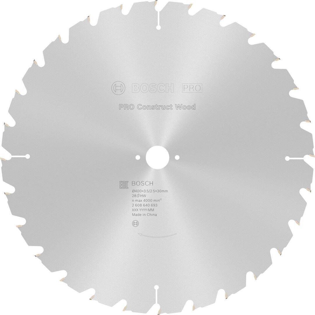 Bosch Professional Construct Wood Circular Saw Blade 400x3.5x30mm 2608640693