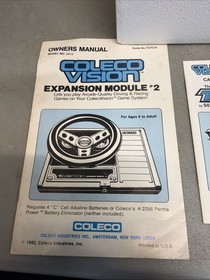 ColecoVision In BOX Expansion Module 2 Steering Wheel W/Turbo - Video Game