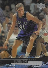1999-00 UPPER DECK ENCORE BASKETBALL DIRK NOWITZKI BASE HOLOGRAM CARD # 16 MAVS