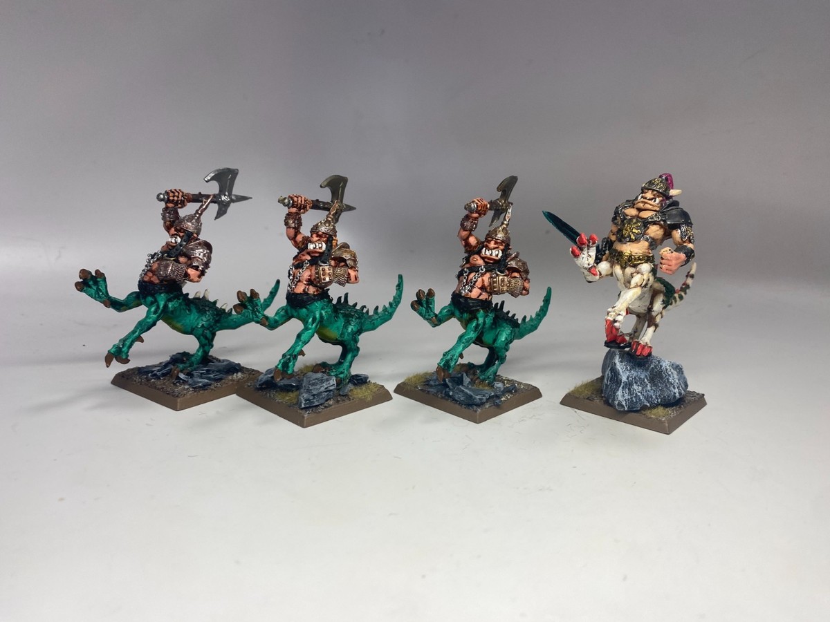 Warhammer Fantasy The Old World - Dragon Ogres x 4 Metal OOP | eBay