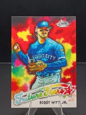 2025 Topps Shoebox Treasures - 34 Bobby Witt Jr. Paint Splatter Back #15/15 