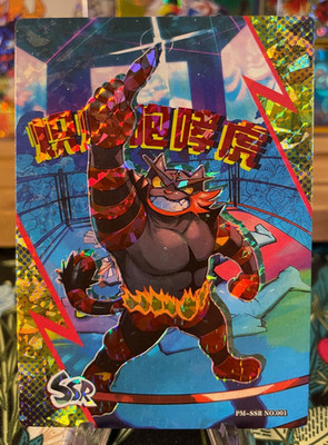   Incineroar PM-SSR No. 001   NON-TCG Pokémon Card Eif Origin 3.0  