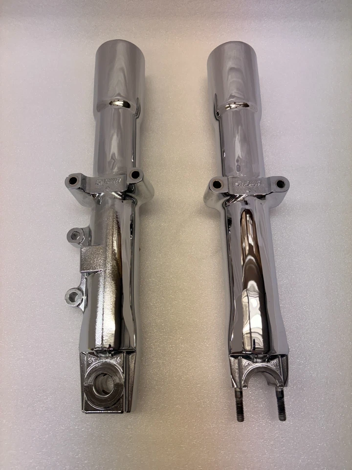 FLSTC FLSTN Heritage Deluxe Fatboy 07-16 cromo softail 41 mm horquilla patas deslizantes B2 Foto 4 de 4