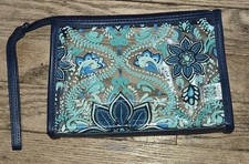 Vera Bradley Clear Zipper Cosmetic Bag Zipper...