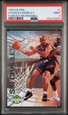 1993-94 Fleer Ultra Famous Nicknames Charles Barkley #1 PSA 9 Mint