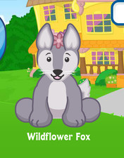 Webkinz Classic Wildflower Fox Virtual Adoption Code Only Messaged