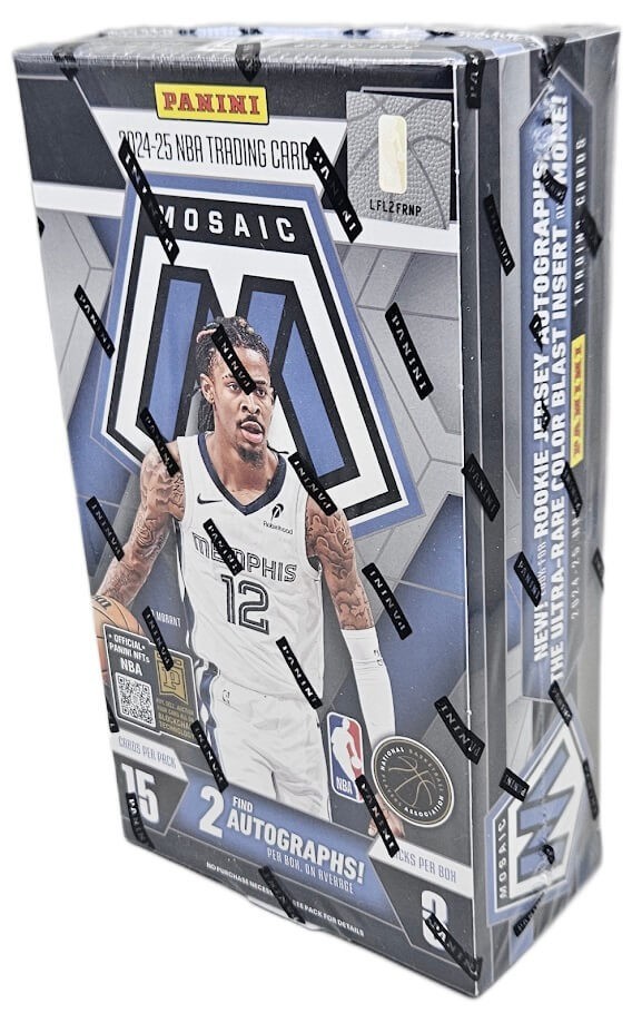 2024-25 Panini Mosaic Basketball Factory Sealed Hobby Box 2 Autographs Per Box