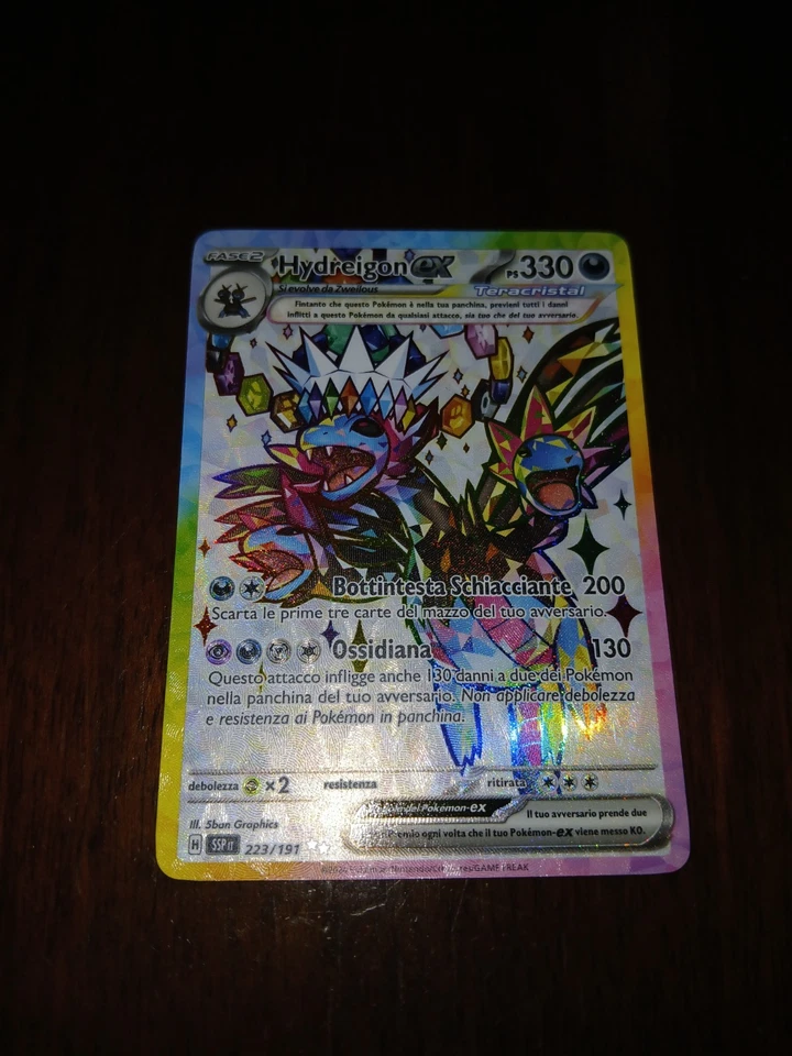 Carte Pokemon Hydreigon Ex 223/191 Ita Rara Teracristal Scintille Folgoranti SSP - Immagine 2 di 4