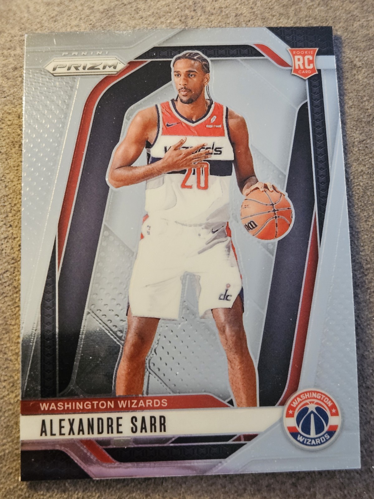 2024-25 Prizm Basketball Alexandre Sarr Rookie Card #264 - Washington Wizards