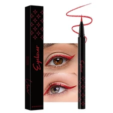 evpct 1Pcs Red Glitter Shimmer Liquid Eyeliner Eye Makeup Pencil Pen, Pearl R...