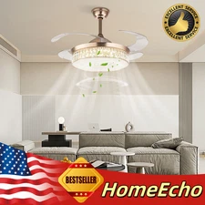 Adjustable Ceiling Fan Light With Remote Control Ceiling Fan Lamp For Bedroom