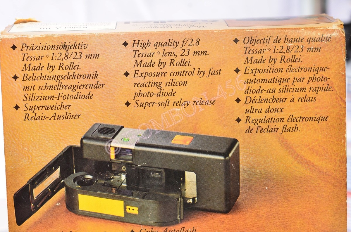 Rollei A110 110 Film Miniature Camera Tessar 23mm F2.8 Untested W