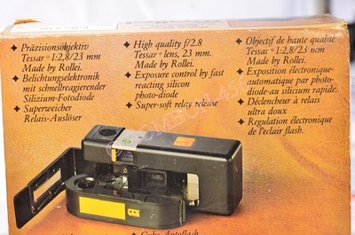 Rollei A110 110 Film Miniature Camera Tessar 23mm F2.8 Untested W