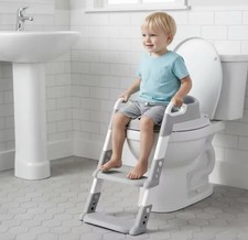 Toddler Potty Training Seat with Steps Ladder | Non-Slip Toilet Trainer .