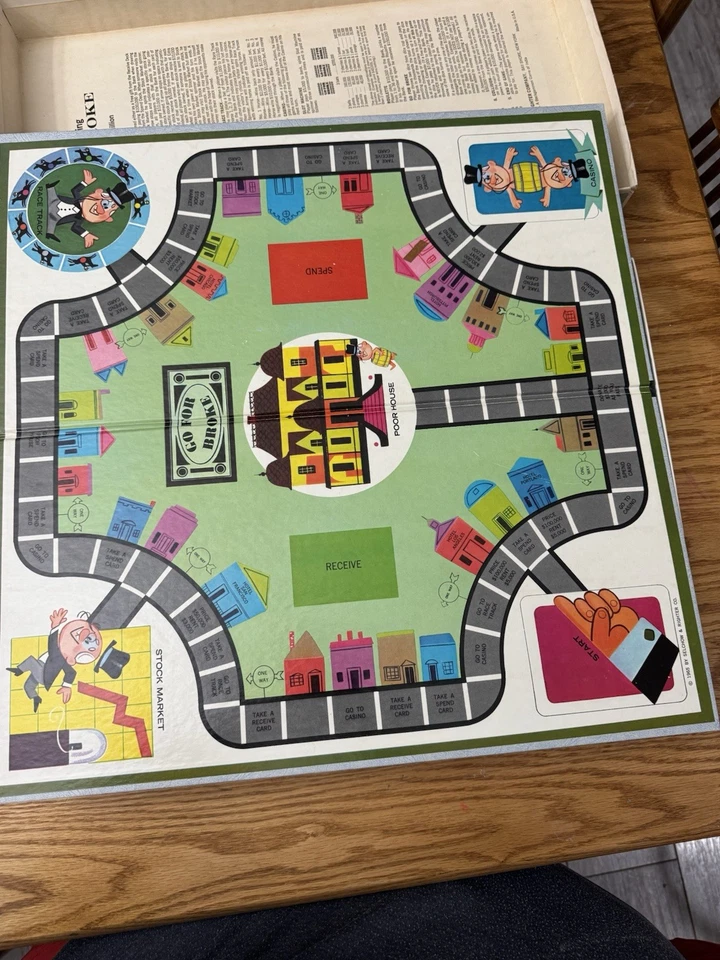 Vintage Go For Broke Board Game Selchow & Righter 1965 No. 58 - Image 3 of 4