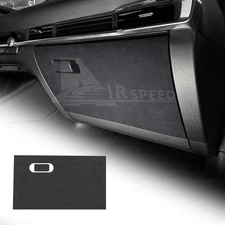 For Mazda 3 Axela 2019-2025 Front Passenger Storage Cabinet Stickers Black Suede