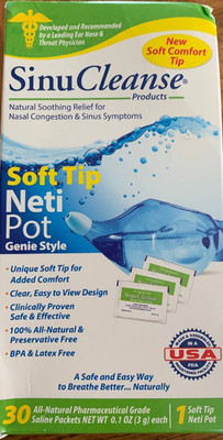SinuCleanse Soft Tip Neti Pot -Brand New(Box Damaged)-SHIPS N 24 HOURS