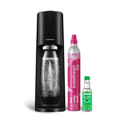 SodaStream - Terra Soda Streaming Machine - STARTER KIT - Starter Kit, Black 