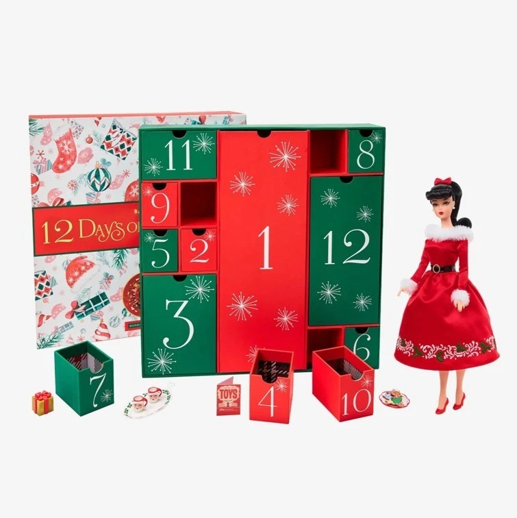 Barbie Signature 12 Días de Navidad Muñeca Coleccionable y Accesorios HBY18 NUEVO Foto 4 de 4