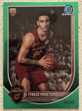 2025-26 Bowman Chrome Tyrese Proctor Green #/99 Rookie  Cavaliers