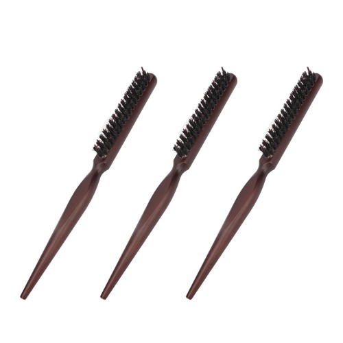 3PCS Nylon Bristle Teasing Brush Tapered Tail Hair Parting Comb Styling Hair CUT - Picture 17 of 22