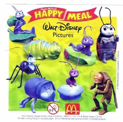 1000 & ein Bein - McDonald Happy Meal Figuren 8er Set
