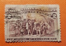 USA Timbre Rare USA Stamp  Scott #231  1492-1892, 2 cents, 1893