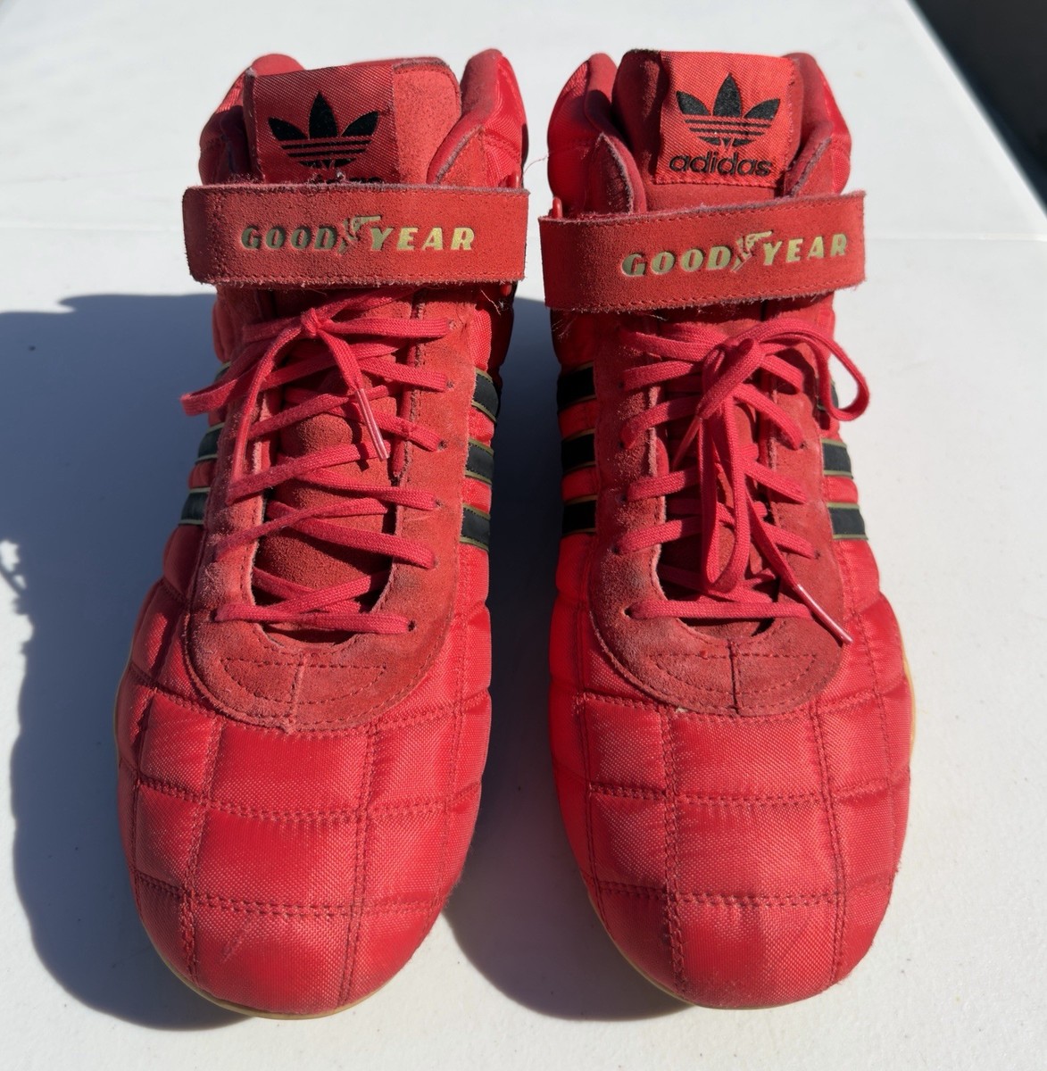 Adidas Good Year Monaco GP Rare High Top Sneakers 011447 Red Men's