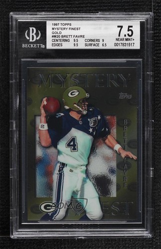 Brett Favre [Gold] #M20 card from 1997 Topps Mystery Finest