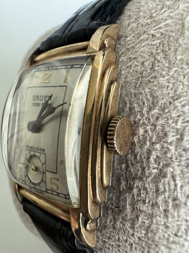 Gruen Veri-Thin Precision Cal 405 in Square Case, Manual, Great Shape, Working - Picture 3 of 9