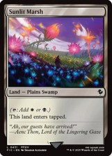 1 x Sunlit Marsh - Final Fantasy Commander - LP - MTG