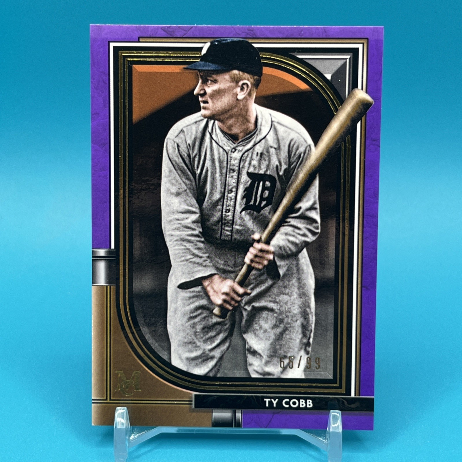 Ty Cobb 2021 Topps Museum Collection - #80 Amethyst /99 Detroit Tigers