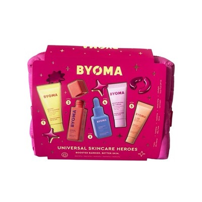 BYOMA Universal Skincare Heroes Gift Set with Makeup Bag Byoma Cleanser Serum